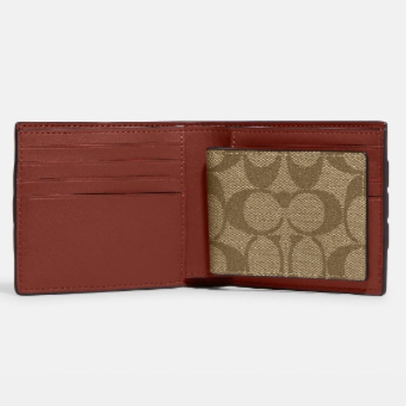 NWT Coach Men’s 3 in-1 Wallet boxed Gift set - Picture 3 of 7